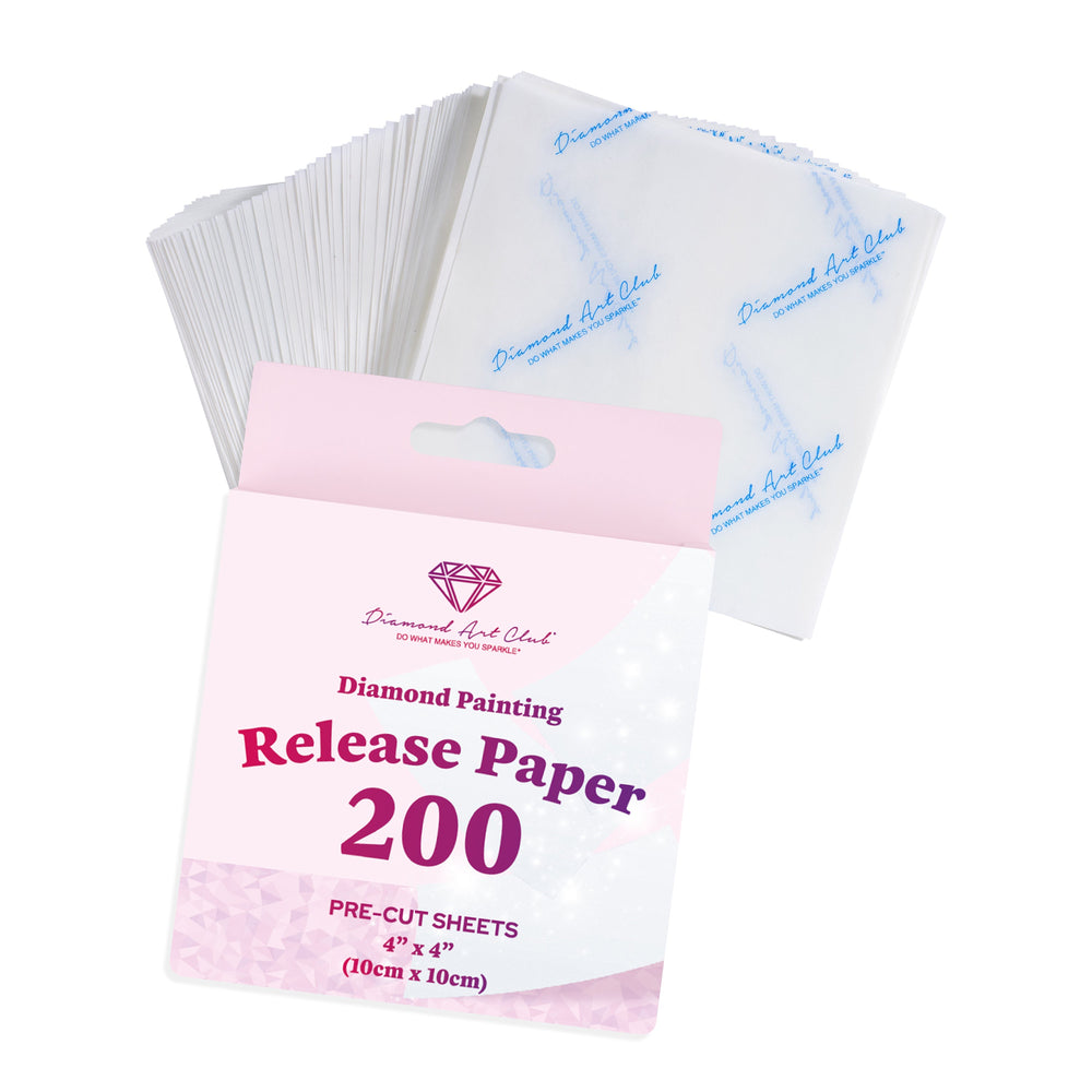 200 Sheets Double-Sided Diamond Painting Release Paper Squares Y3