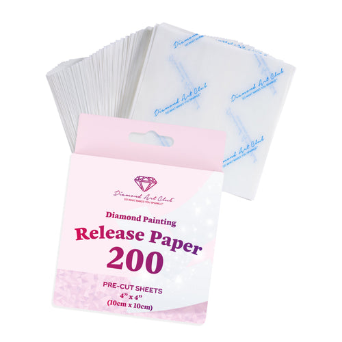 200 Sheets Double-Sided Diamond Painting Release Paper Squares Y3