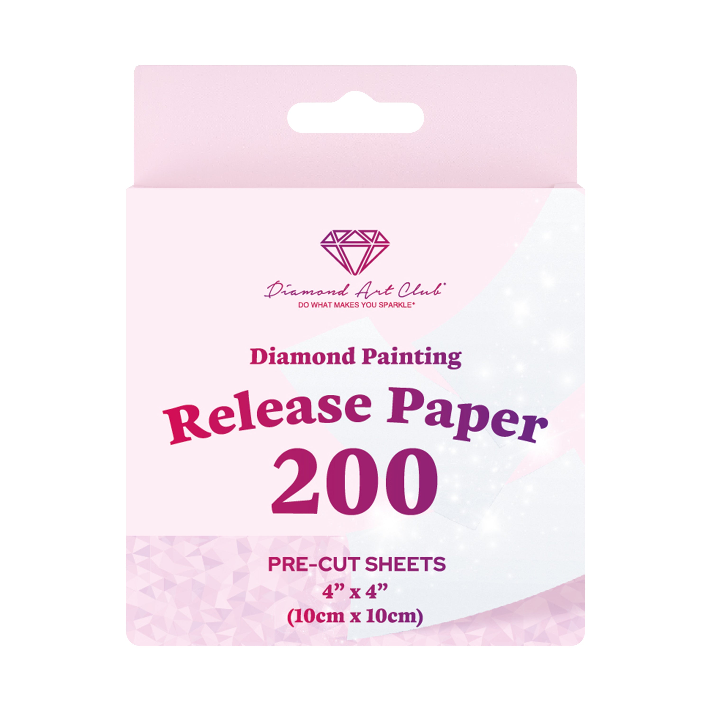 200 Sheets Double-Sided Diamond Painting Release Paper Squares Y3