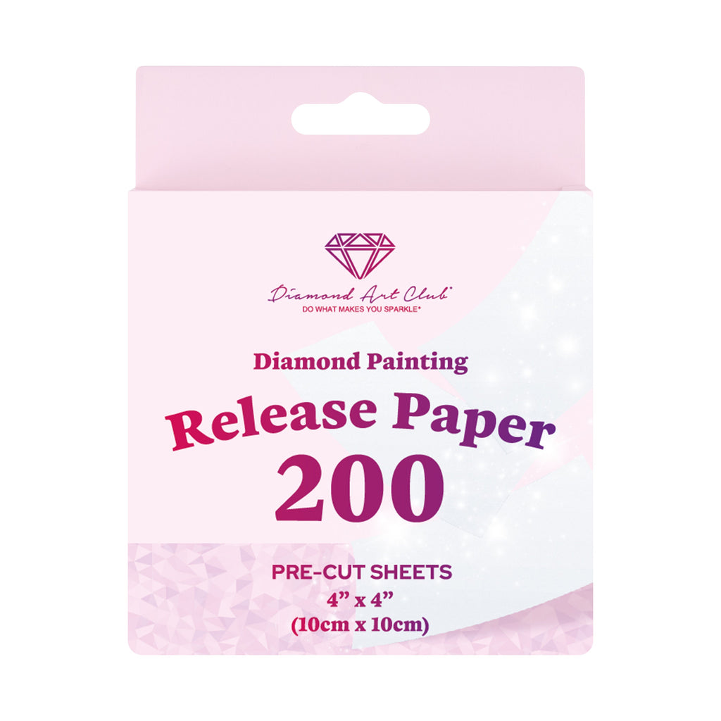 200 Sheets Double-Sided Diamond Painting Release Paper Squares I8