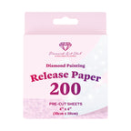 200 Sheets Double-Sided Diamond Painting Release Paper Squares I8