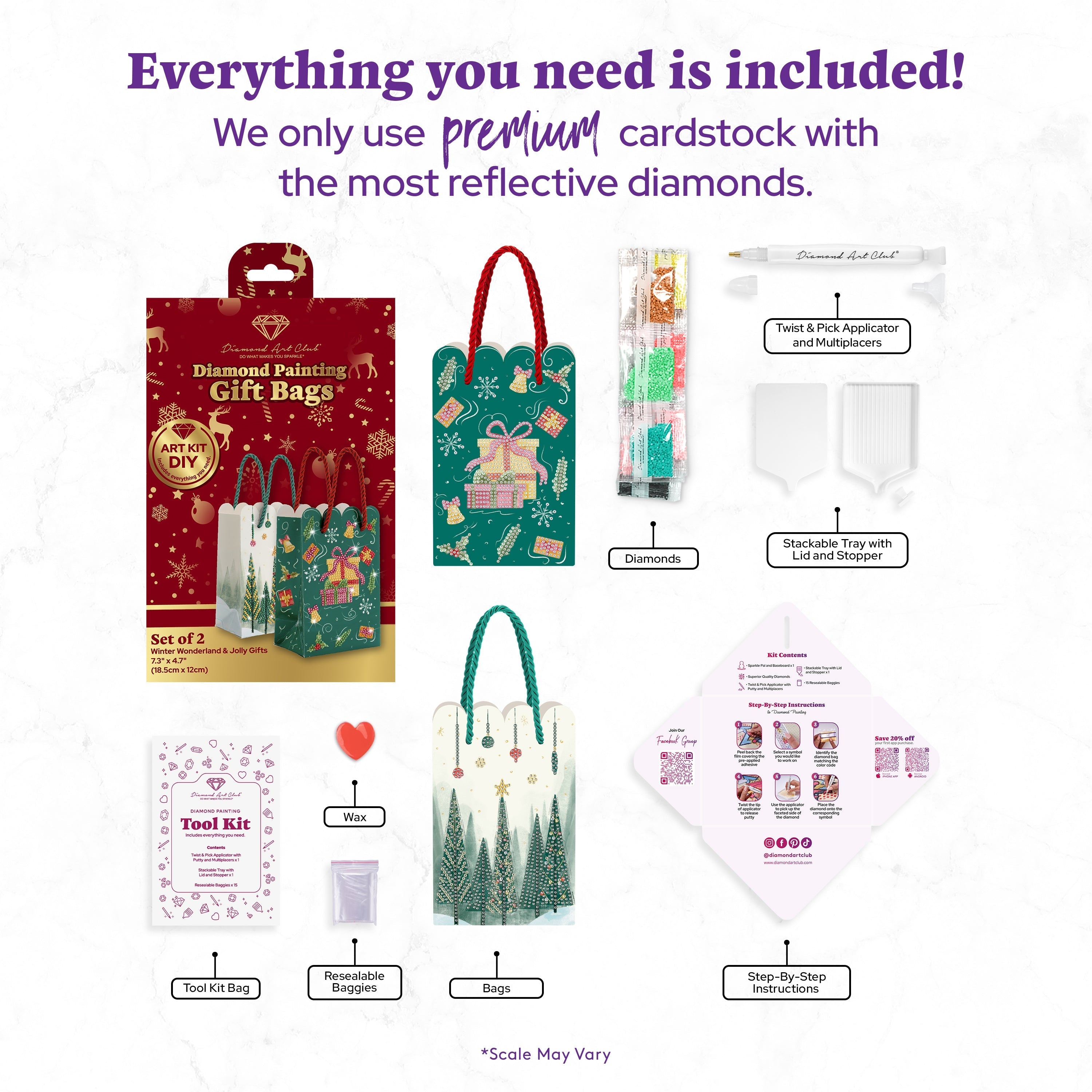 Winter Wonderland & Jolly Gifts - Gift Bags (Set of 2) Q4
