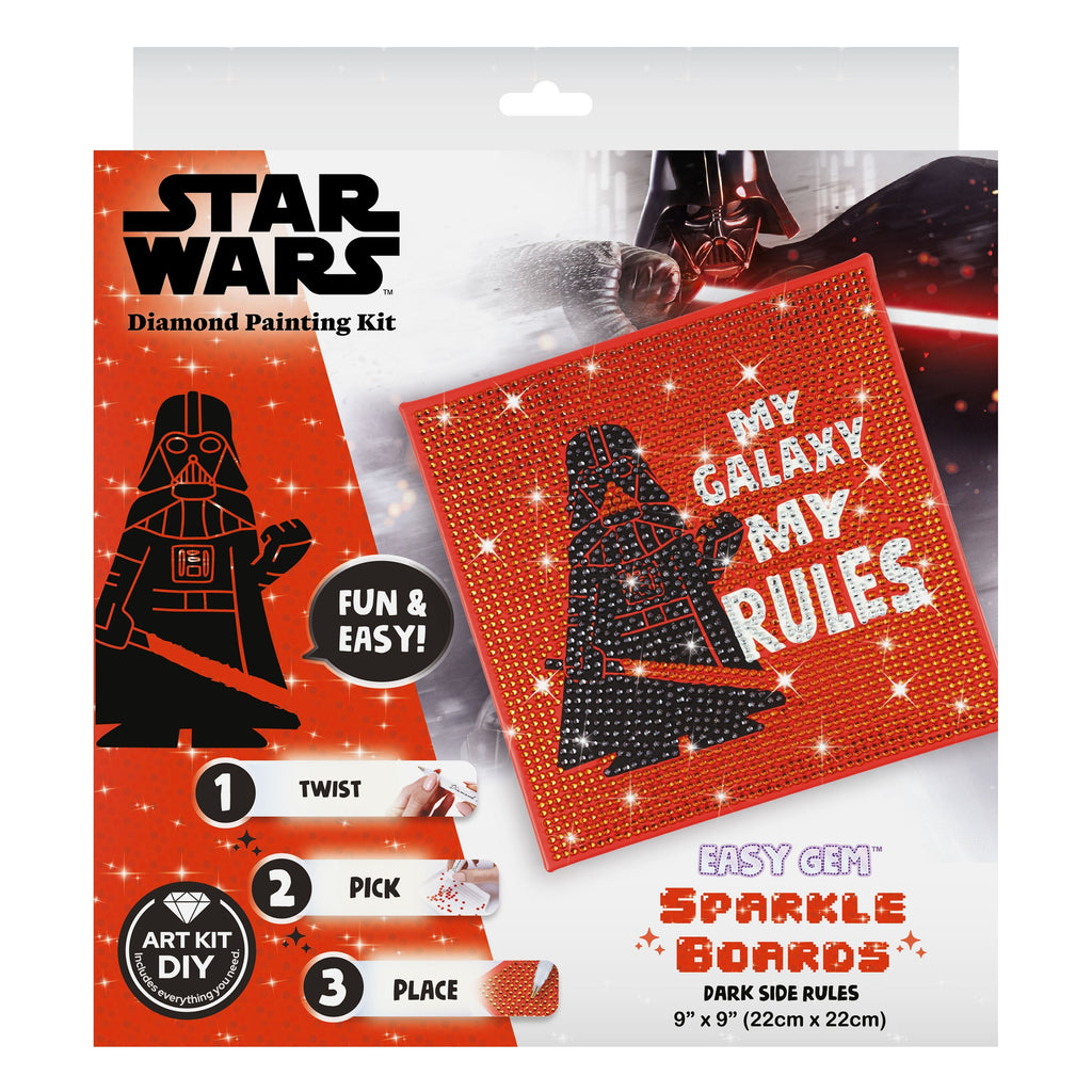 Dark Side Rules (Darth Vader) - Easy Gem™ Sparkle Boards X3