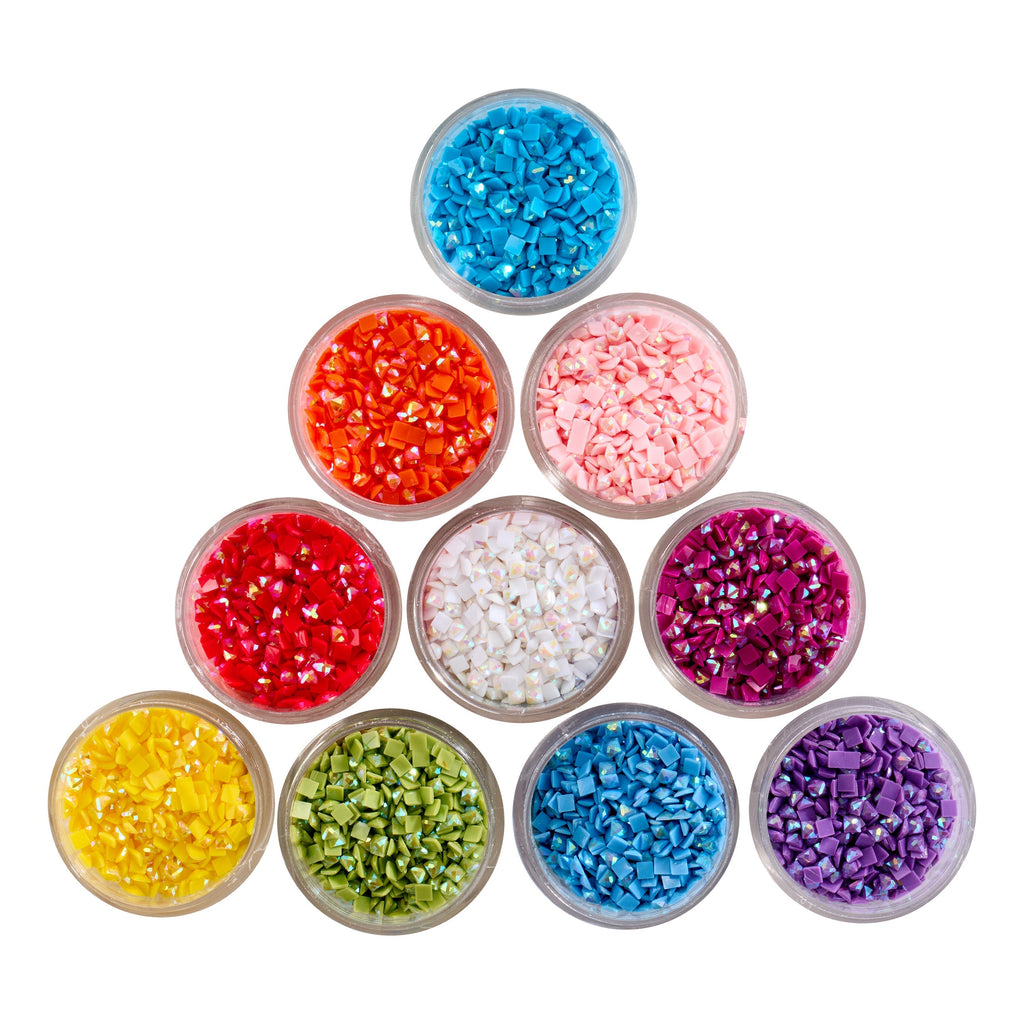 Aurora Borealis - Rainbow Square (Set of 10) D8