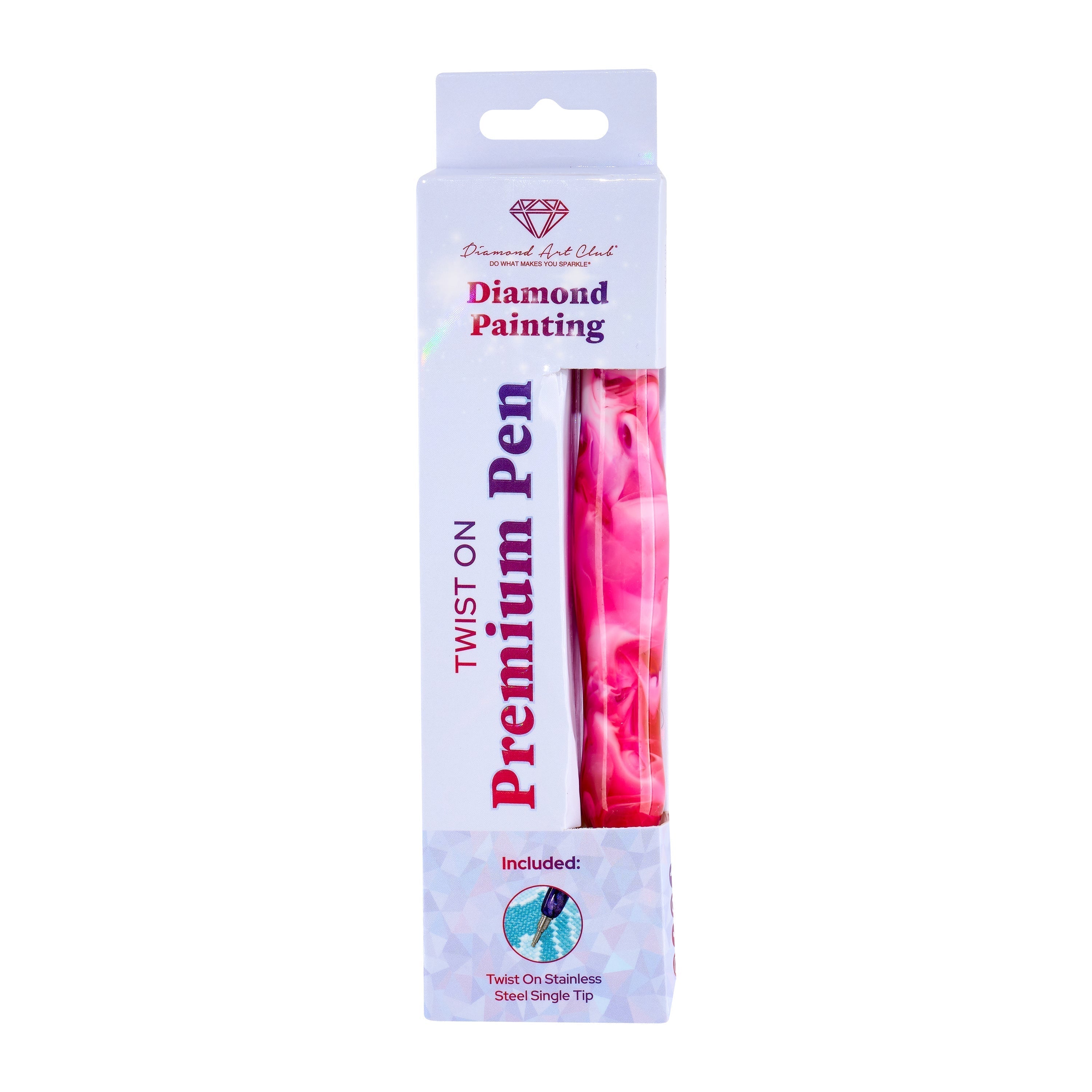 Twist-On Dual-Threaded Premium Drill Pen – Blooming Rosette Swirl F3