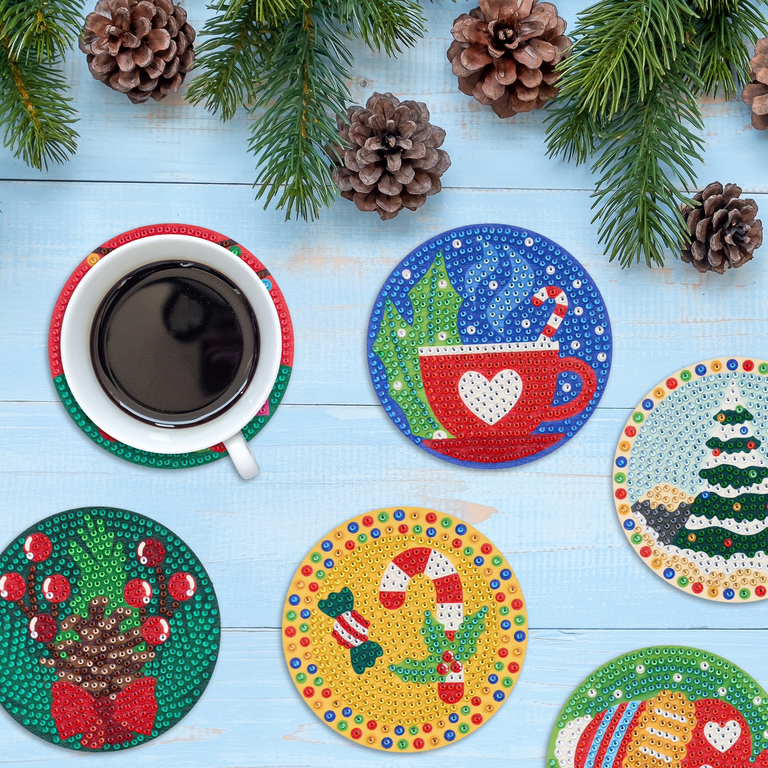 Coasters - Christmas Merry & Bright H2