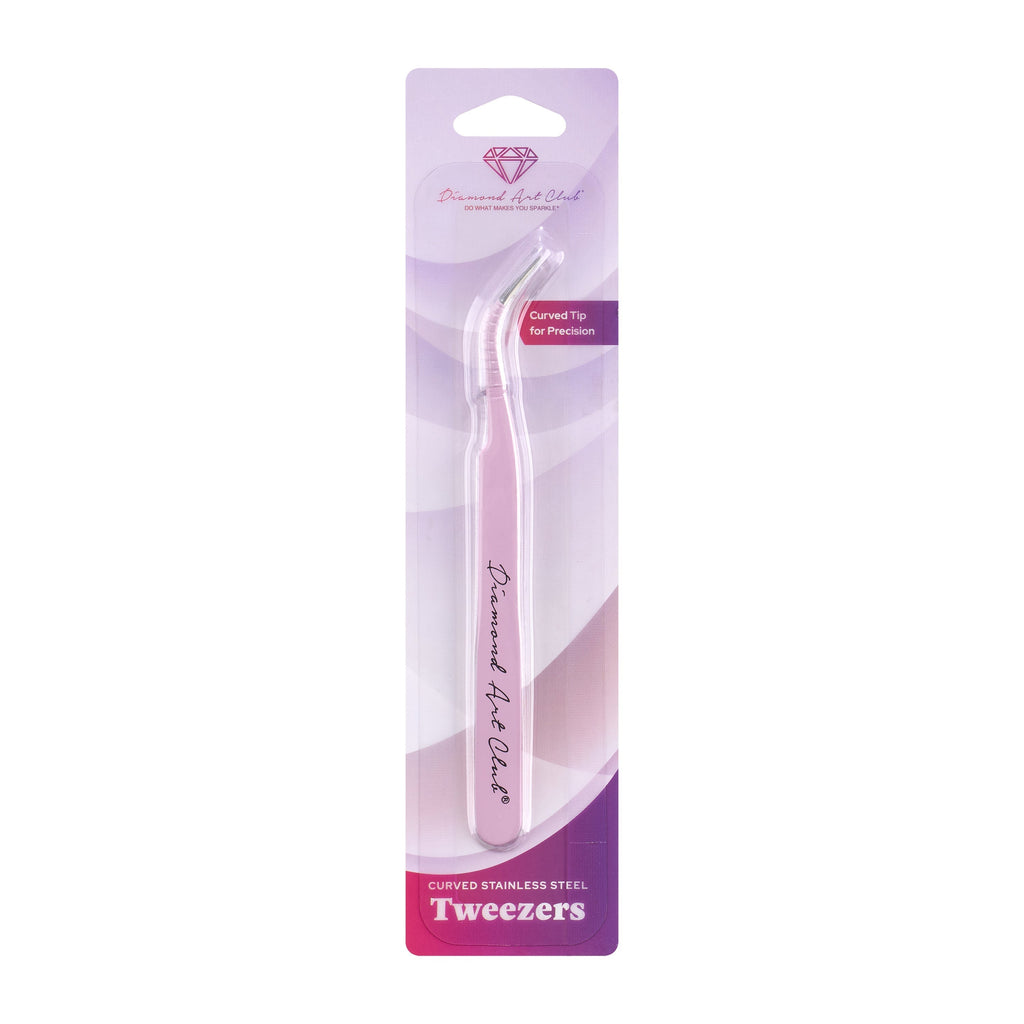 Curved Stainless Steel Tweezers V5