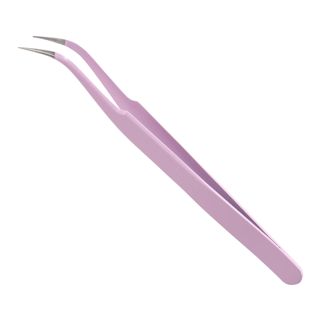Curved Stainless Steel Tweezers V5
