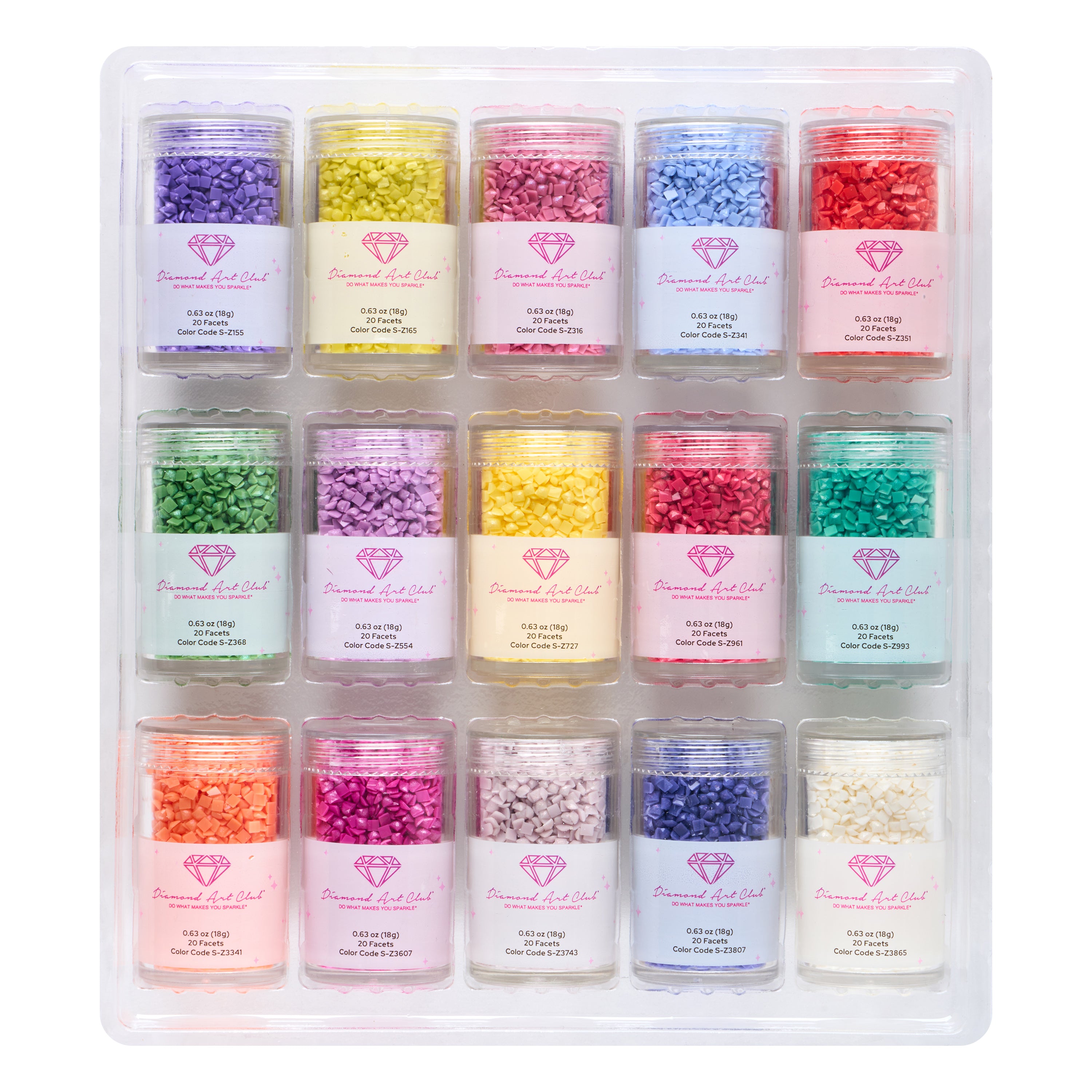 Fairy Dust® - Muted Rainbow Square (Set of 15) L0
