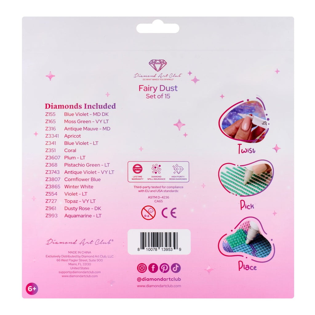 Fairy Dust® - Muted Rainbow Square (Set of 15) L0