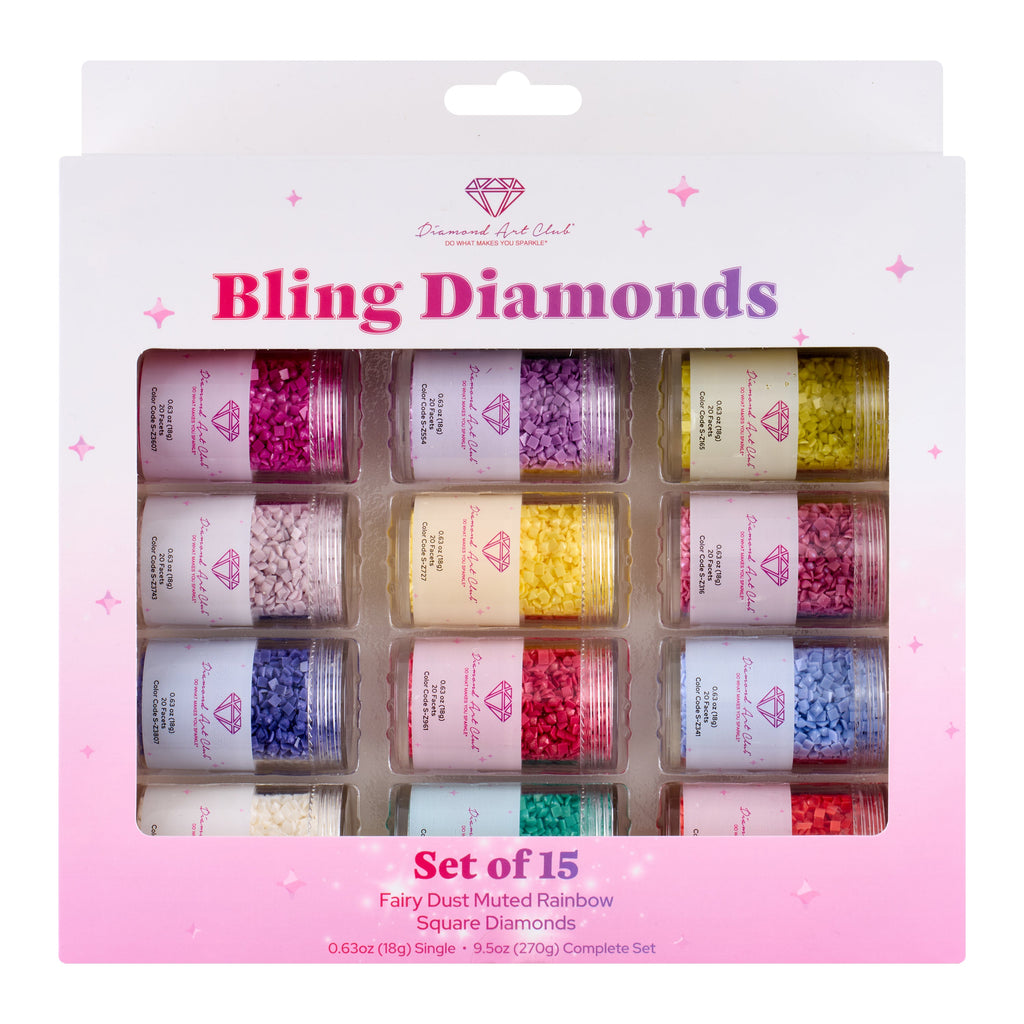 Fairy Dust® - Muted Rainbow Square (Set of 15) L0