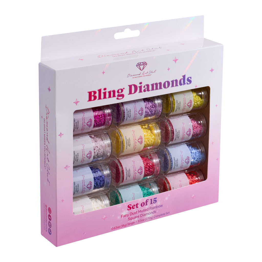 Fairy Dust® - Muted Rainbow Square (Set of 15) L0