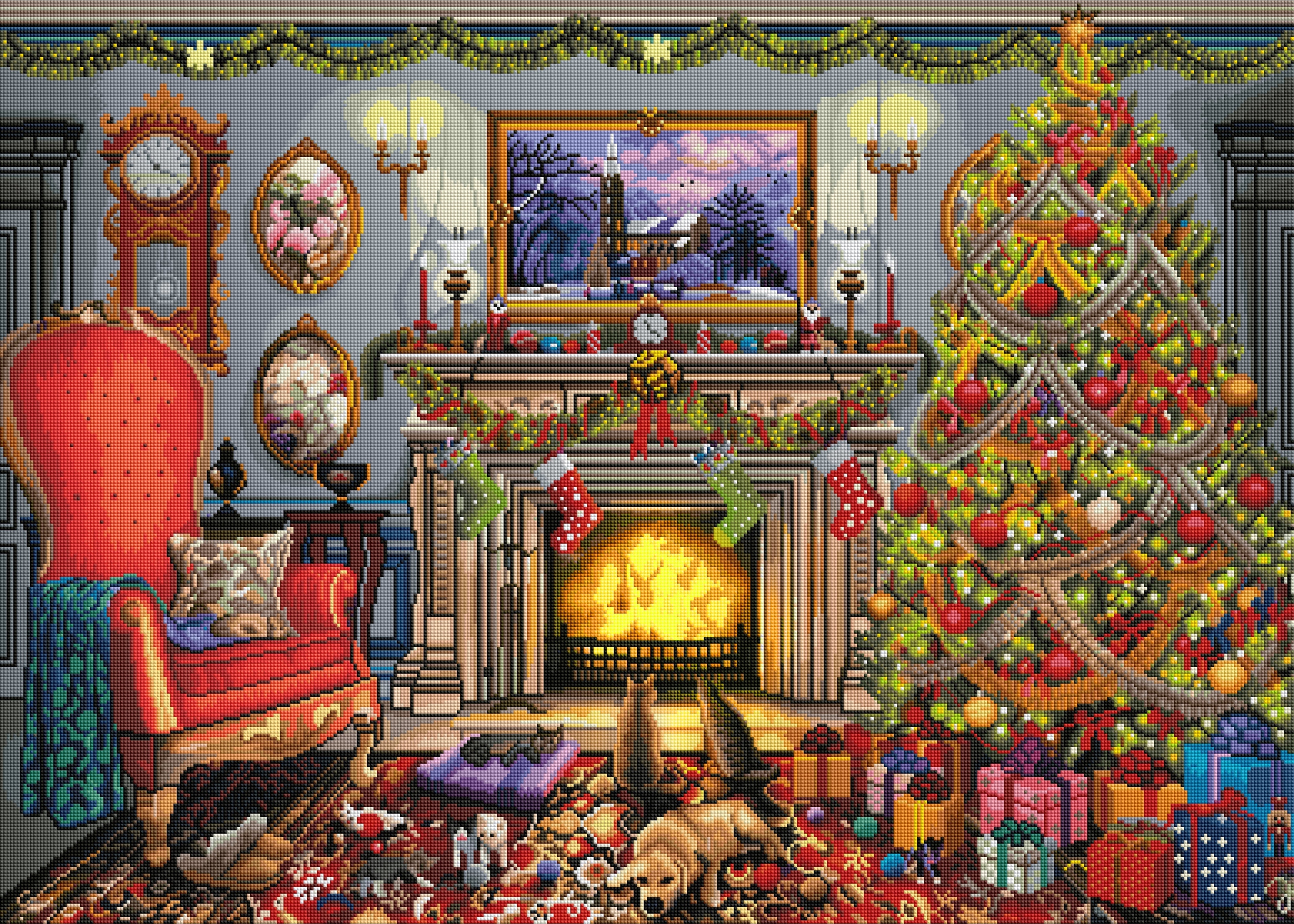 Festive Fireplace R4