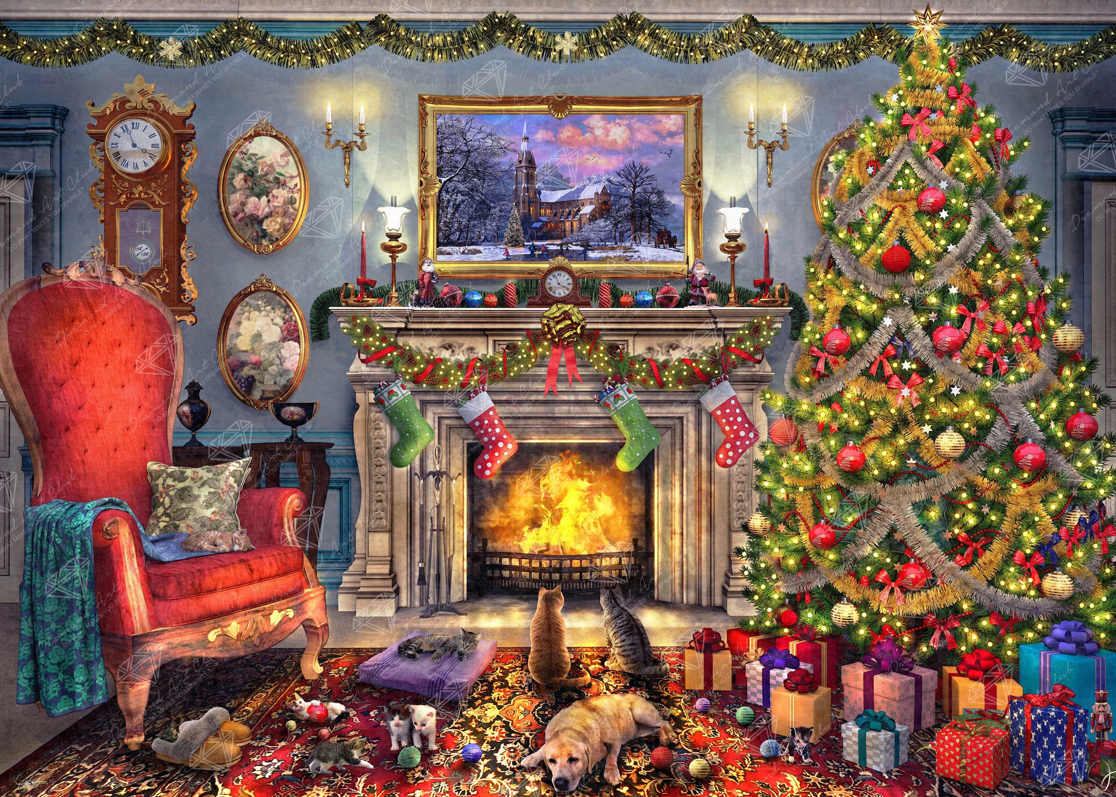 Festive Fireplace R4