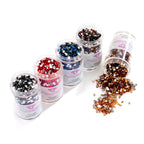 Iridescent - Jewel Tones Square  (Set of 5) F7