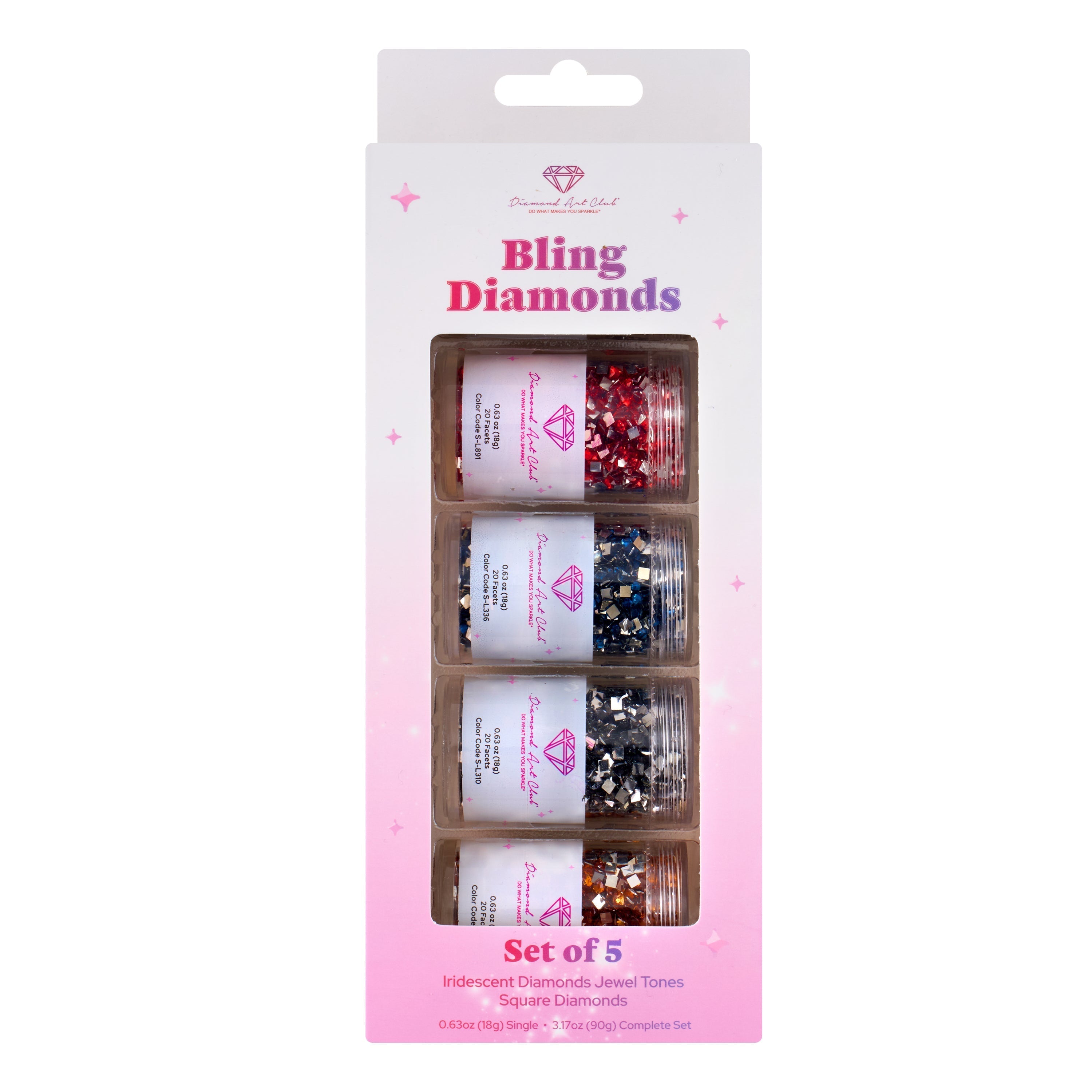 Iridescent - Jewel Tones Square  (Set of 5) F7