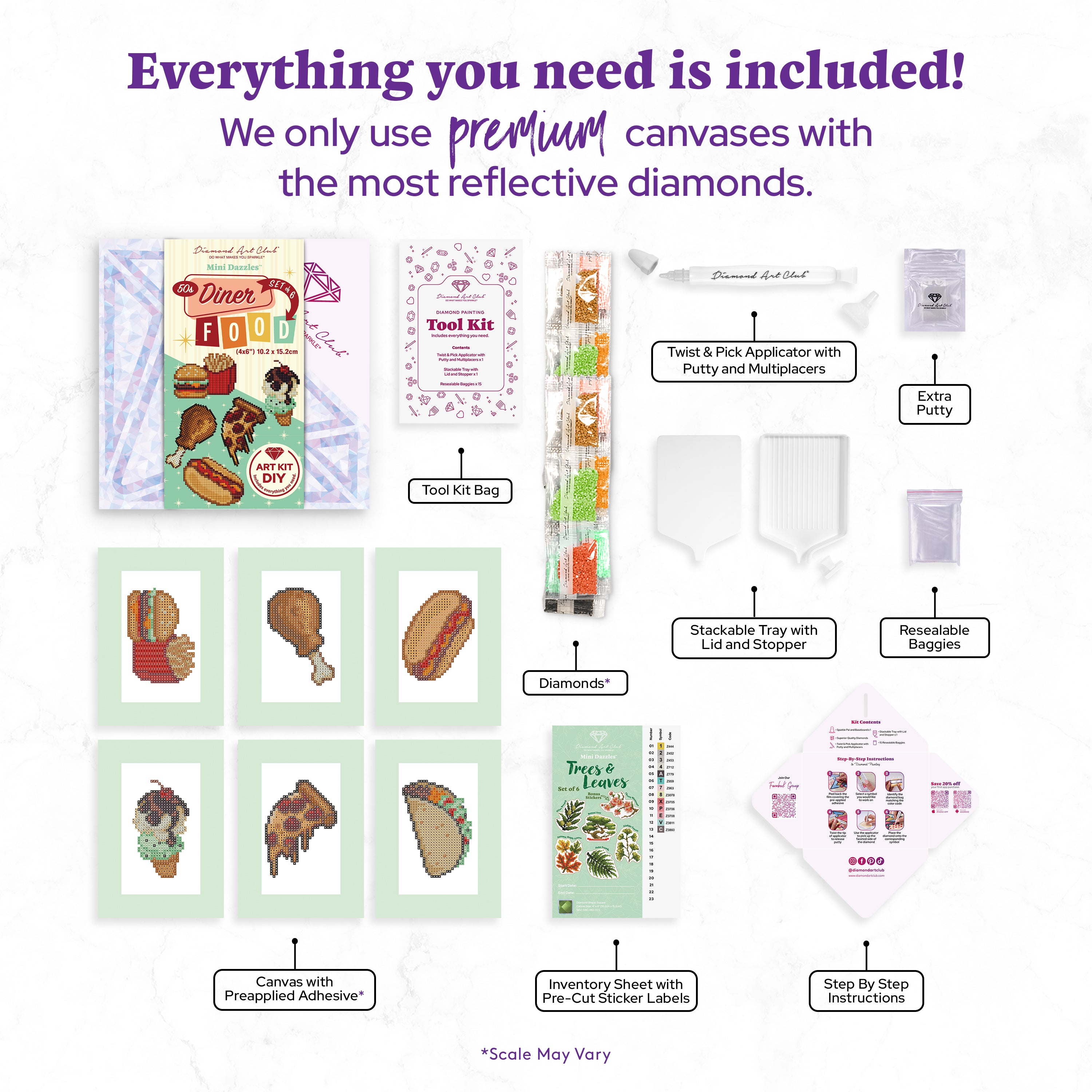 Mini Dazzles™ - 50s Diner Food P0
