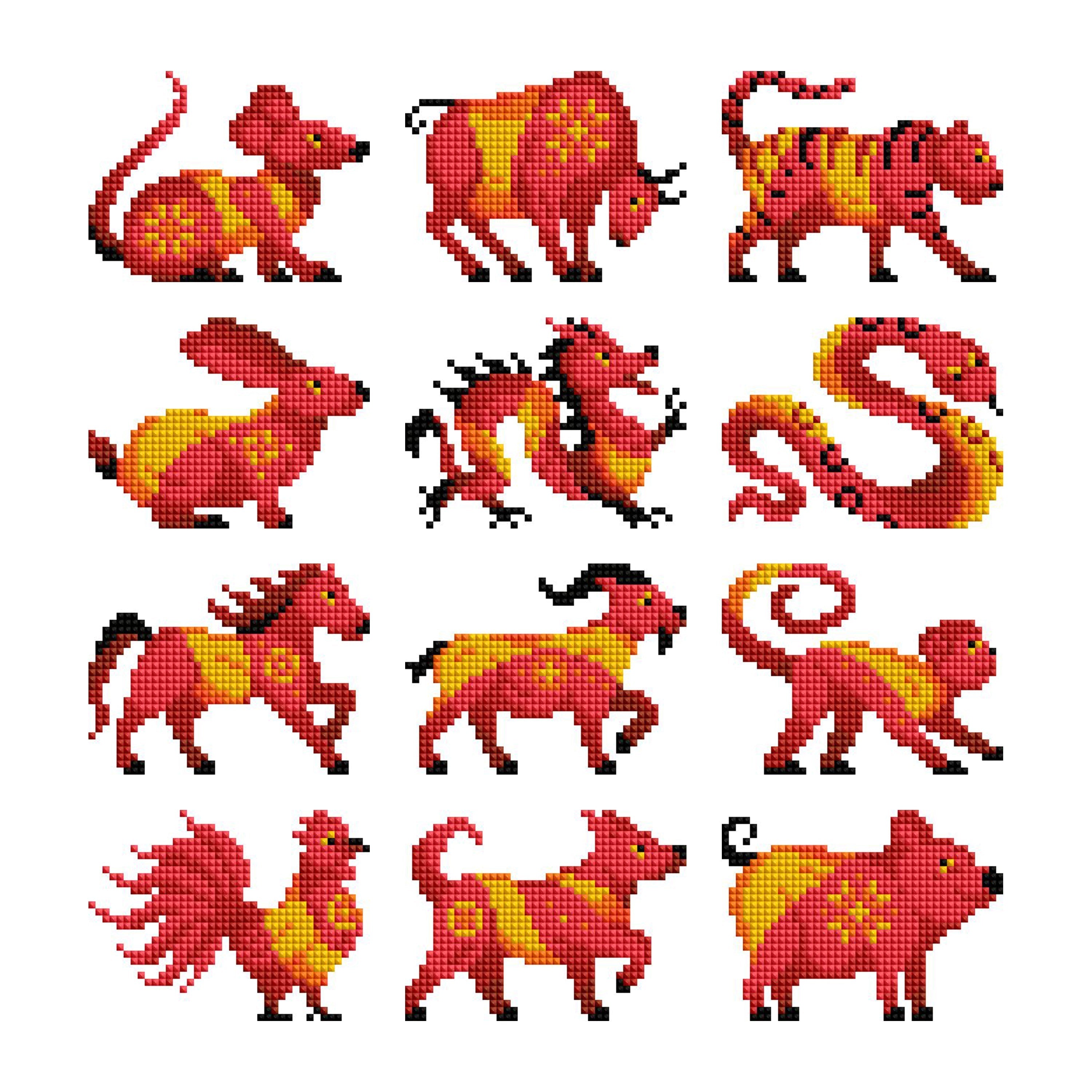 Mini Dazzles™ - Chinese Zodiac O0