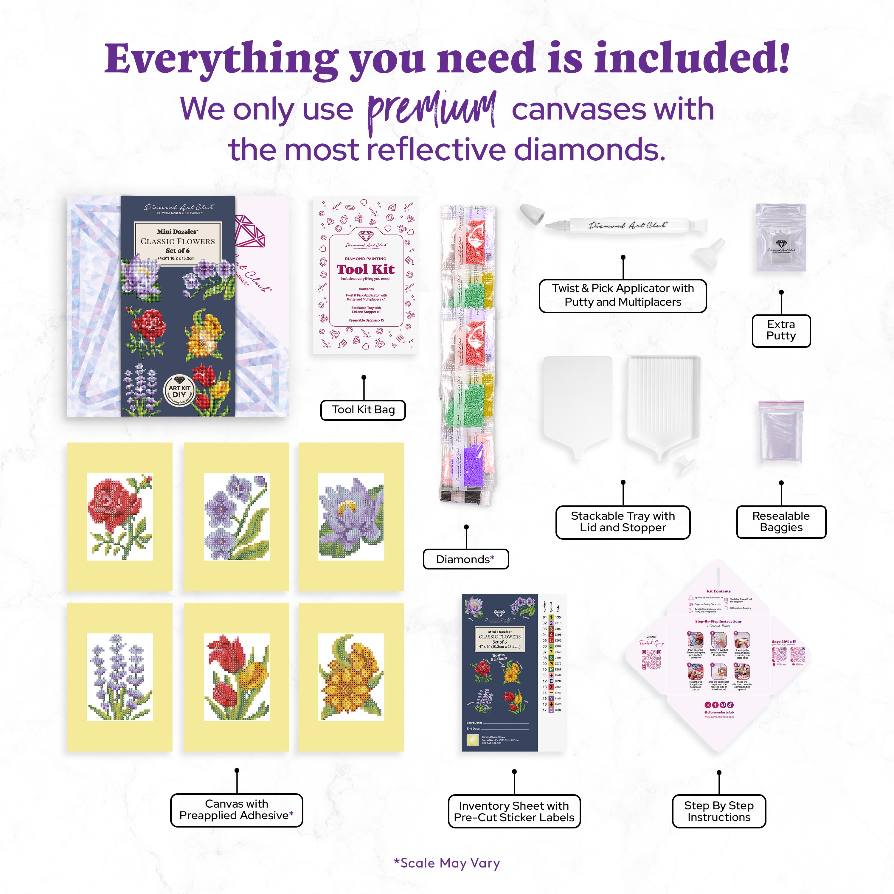Mini Dazzles™ - Classic Flowers T7