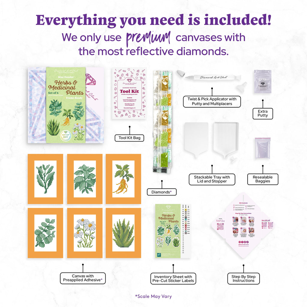 Mini Dazzles™ - Herbs & Medicinal Plants H7