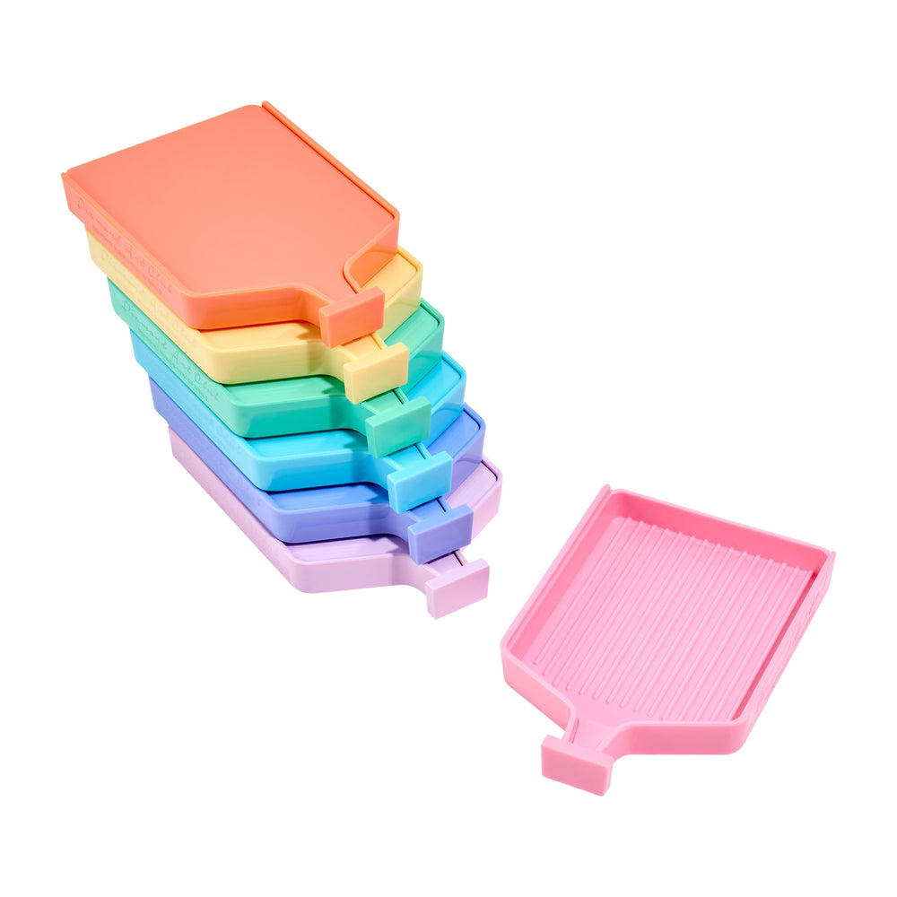 Pastel Rainbow Trays - Large (Set of 7) W0