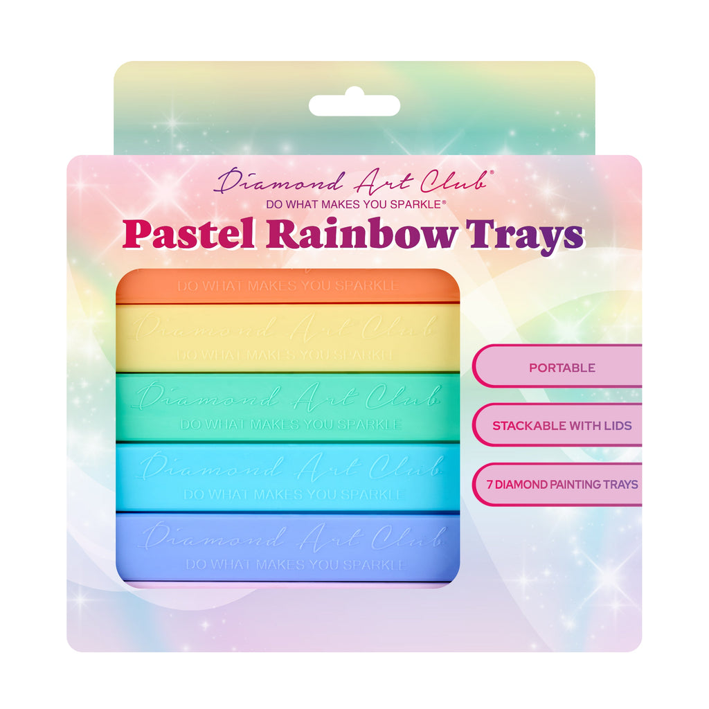 Pastel Rainbow Trays - Large (Set of 7) W0