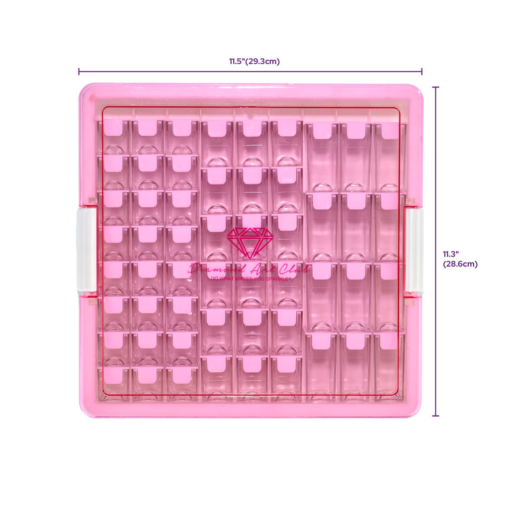 Premium 54-Container Diamond Storage Organizer A6
