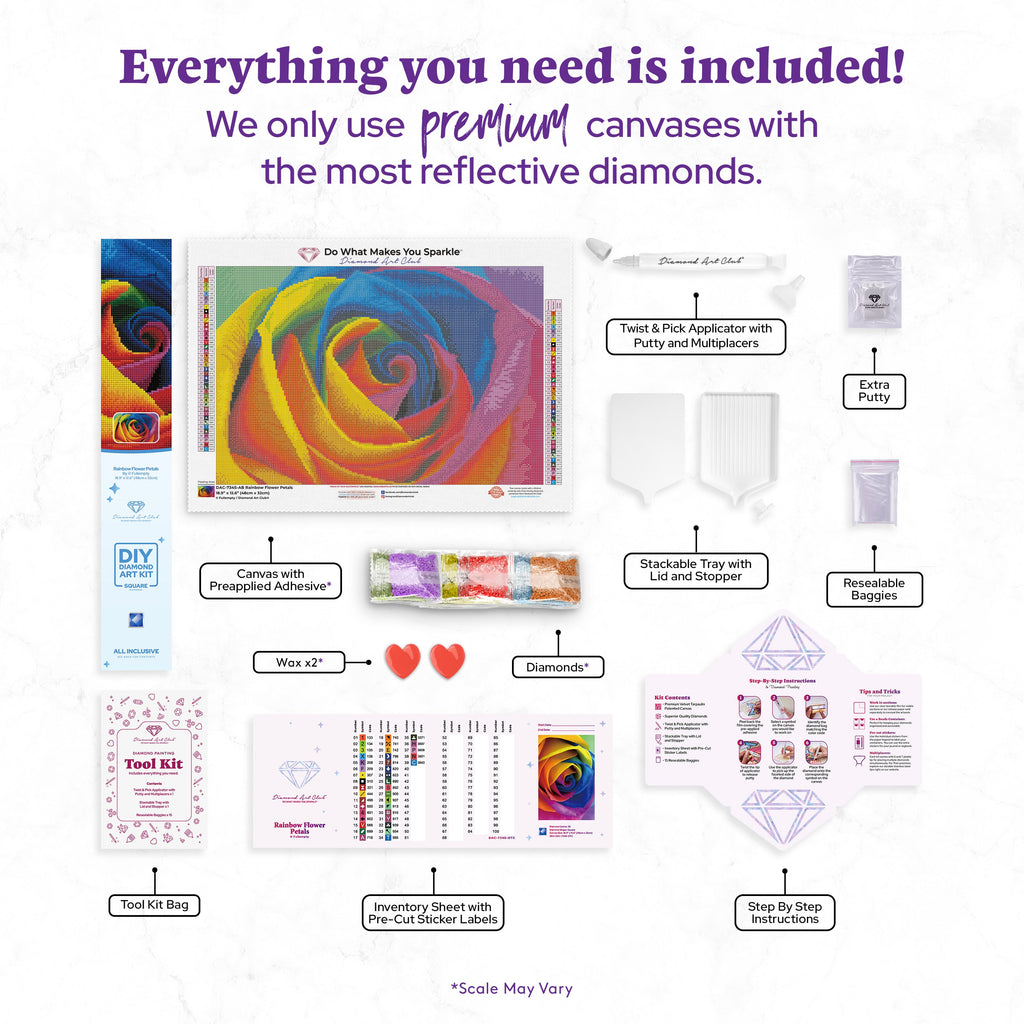 Rainbow Flower Petals R0