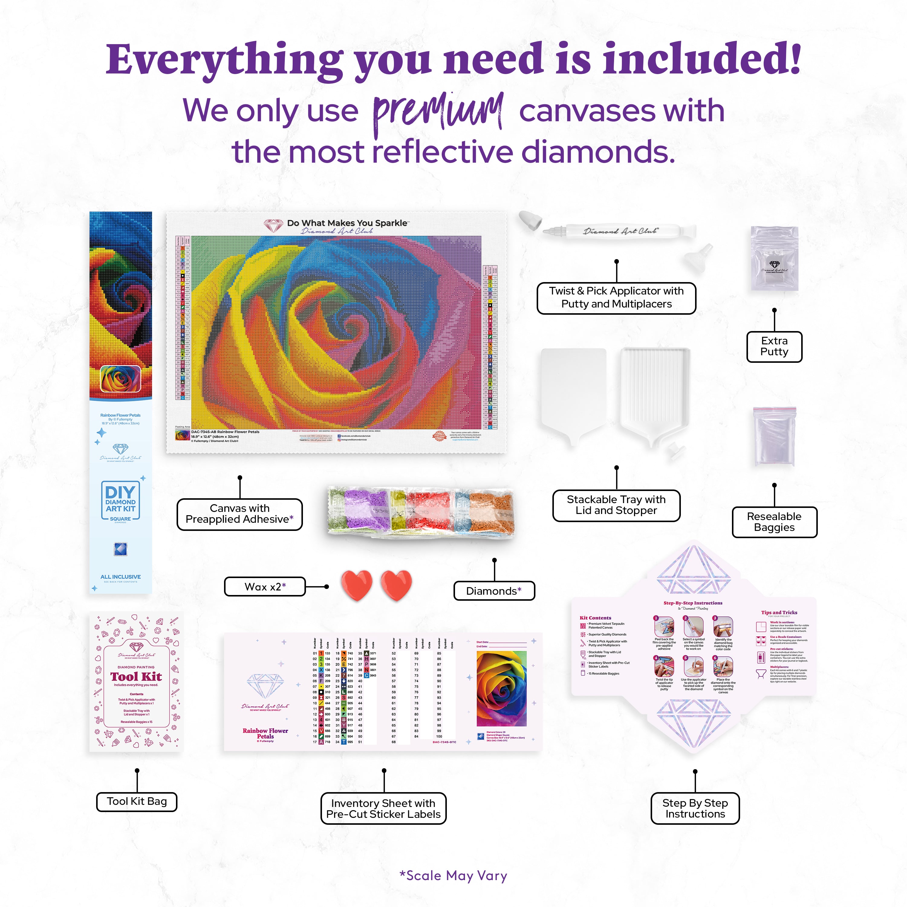 Rainbow Flower Petals R0