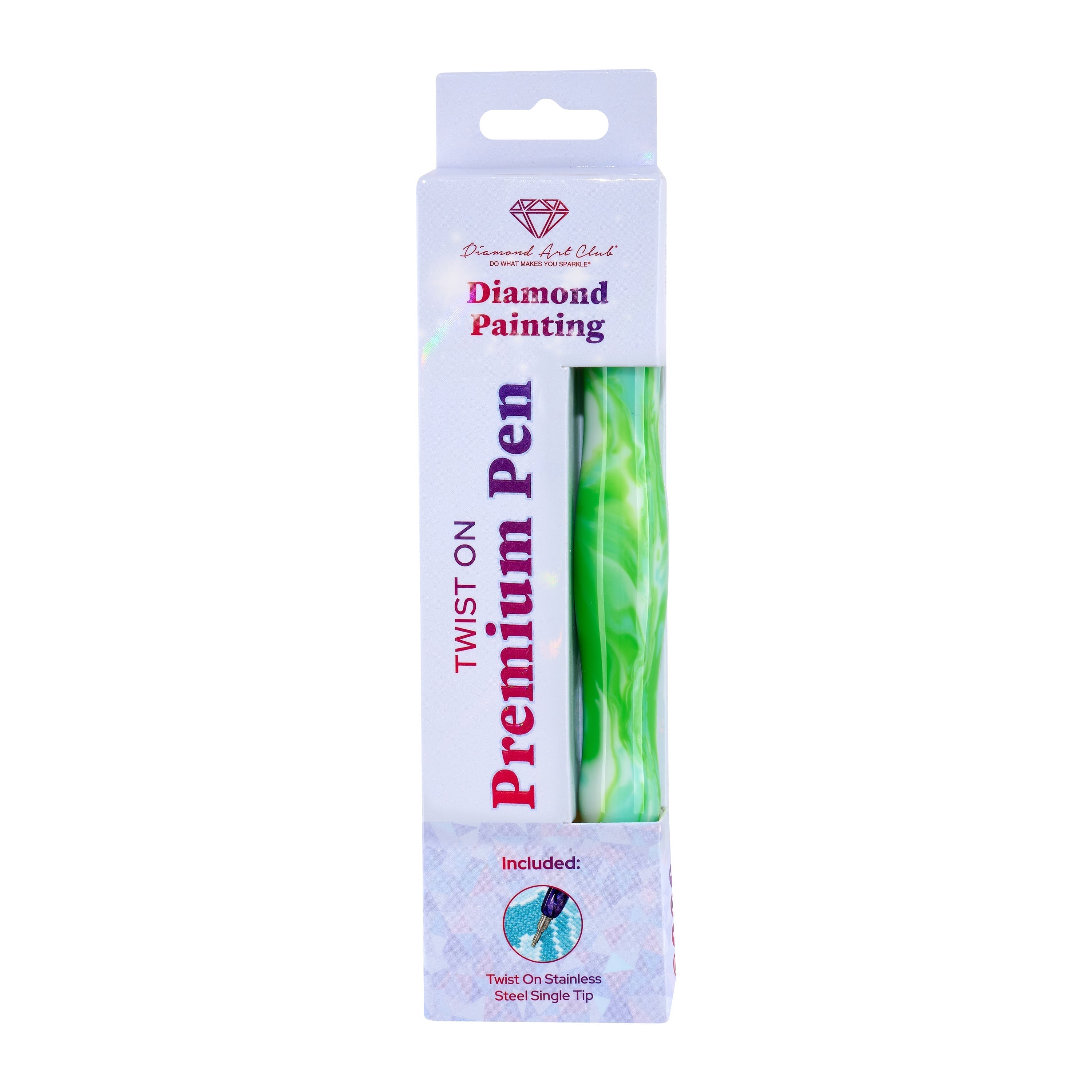 Twist-On Dual-Threaded Premium Drill Pen – Seafoam Swirl Q5