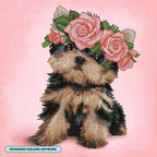 Yorkie & Roses H8